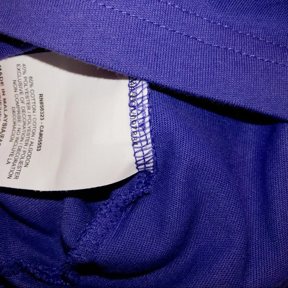 Nike Dri Fit purple medium slim fit gym/tennis top - Picture 5 of 6